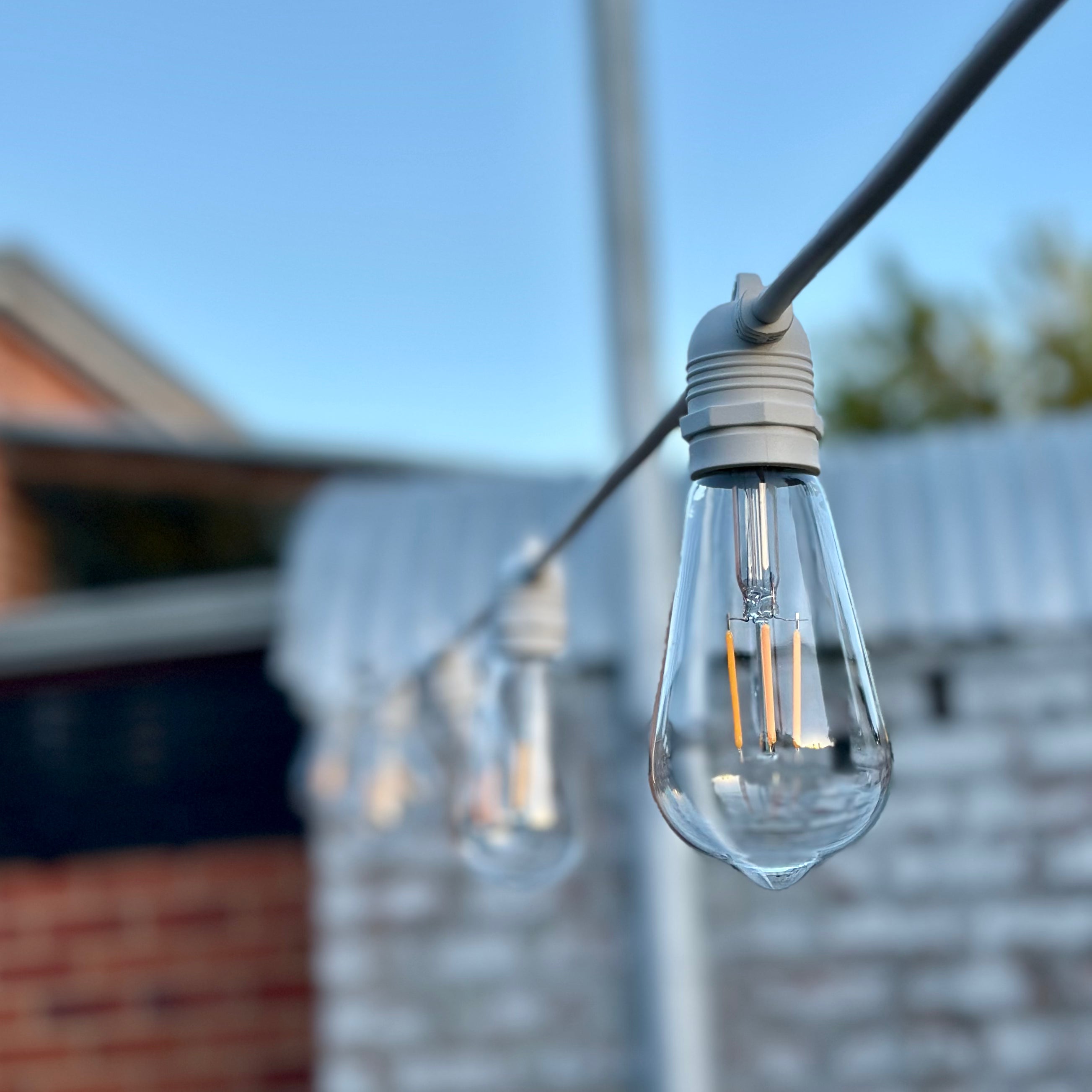 Festoon Light Kit - 50cm Globe Spacing | White